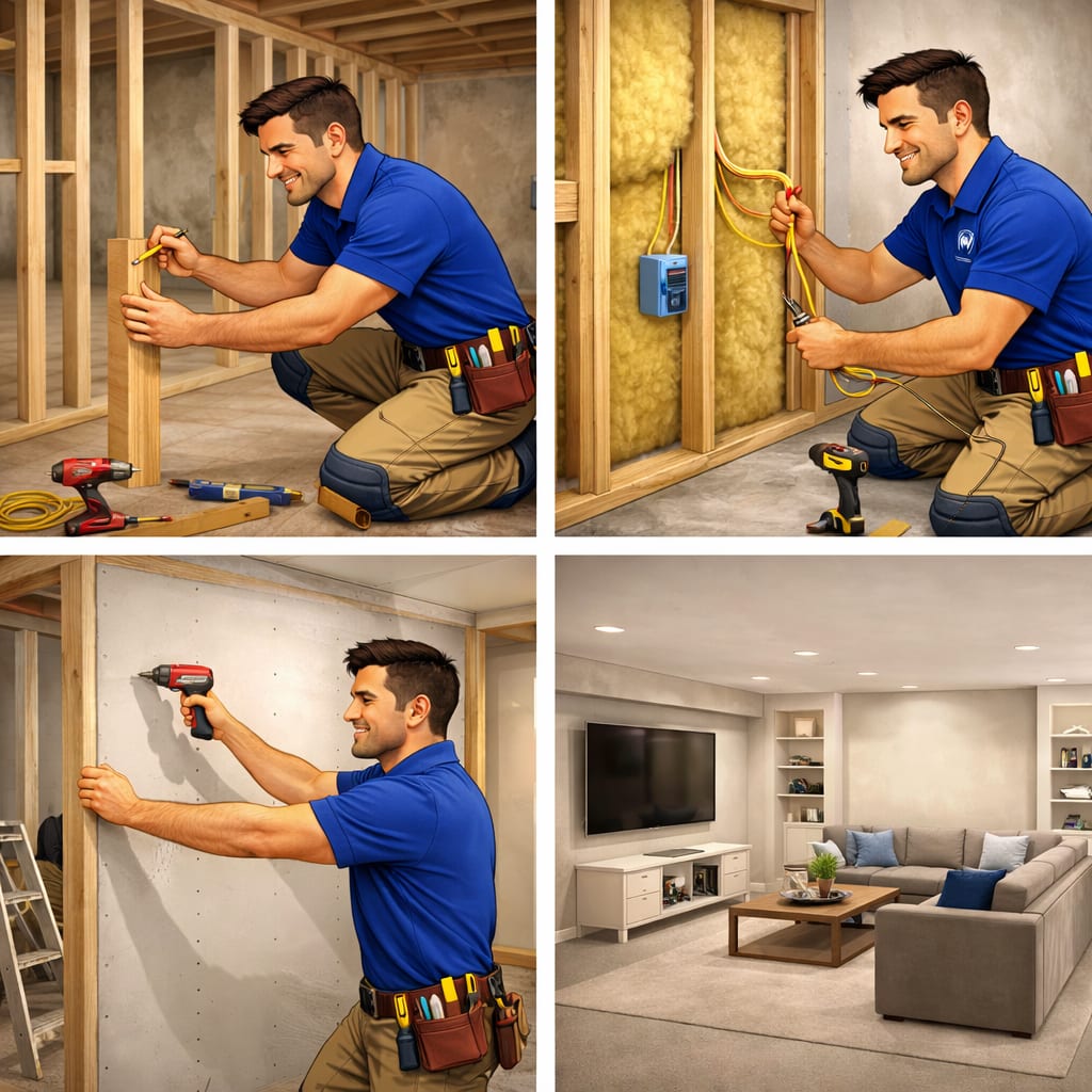 Basement renovation cost calculator in Oakville, Etobicoke, Mississauga and West GTA
